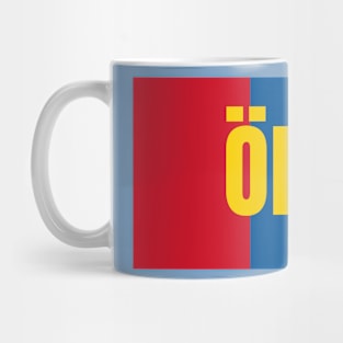 Ölgii City in Mongolian Flag Colors Mug